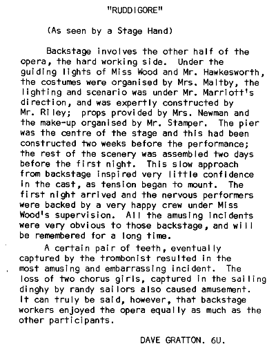 'Ruddigore' 1971 by Dave Gratton